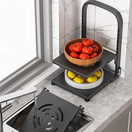 Pot Rack Organizers,4 Tier Adjustable Pot Racks