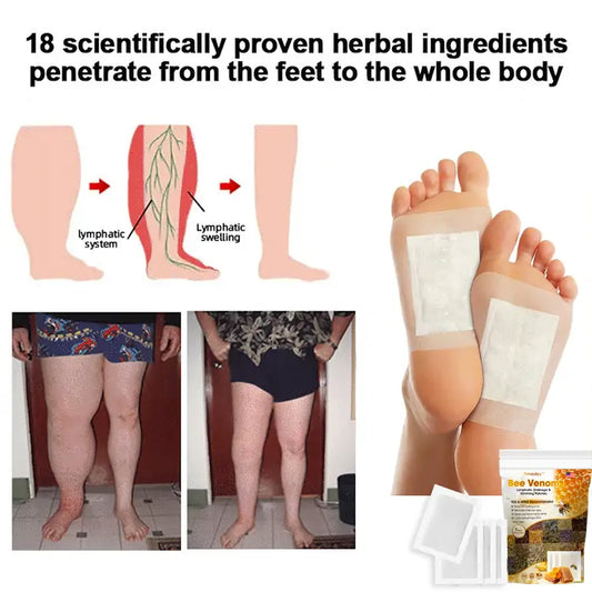 Bee Venom Lymphatic Drainage & Slimming Foot Patches πΏπ£