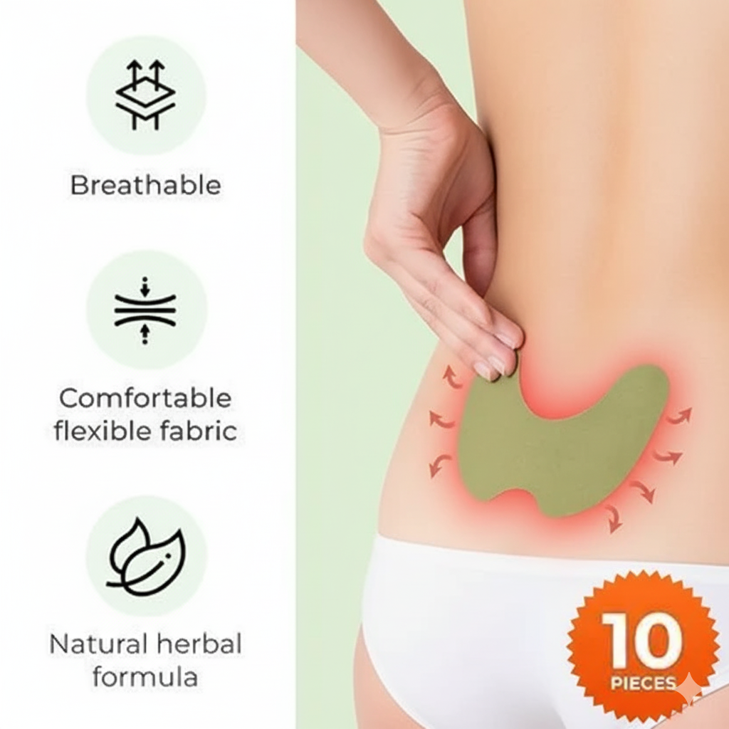 OrthoVeda™ Herbal Sciatica Pain Relief Patches – Fast, Natural Relief for Nerve Pain & Lower Back Discomfort