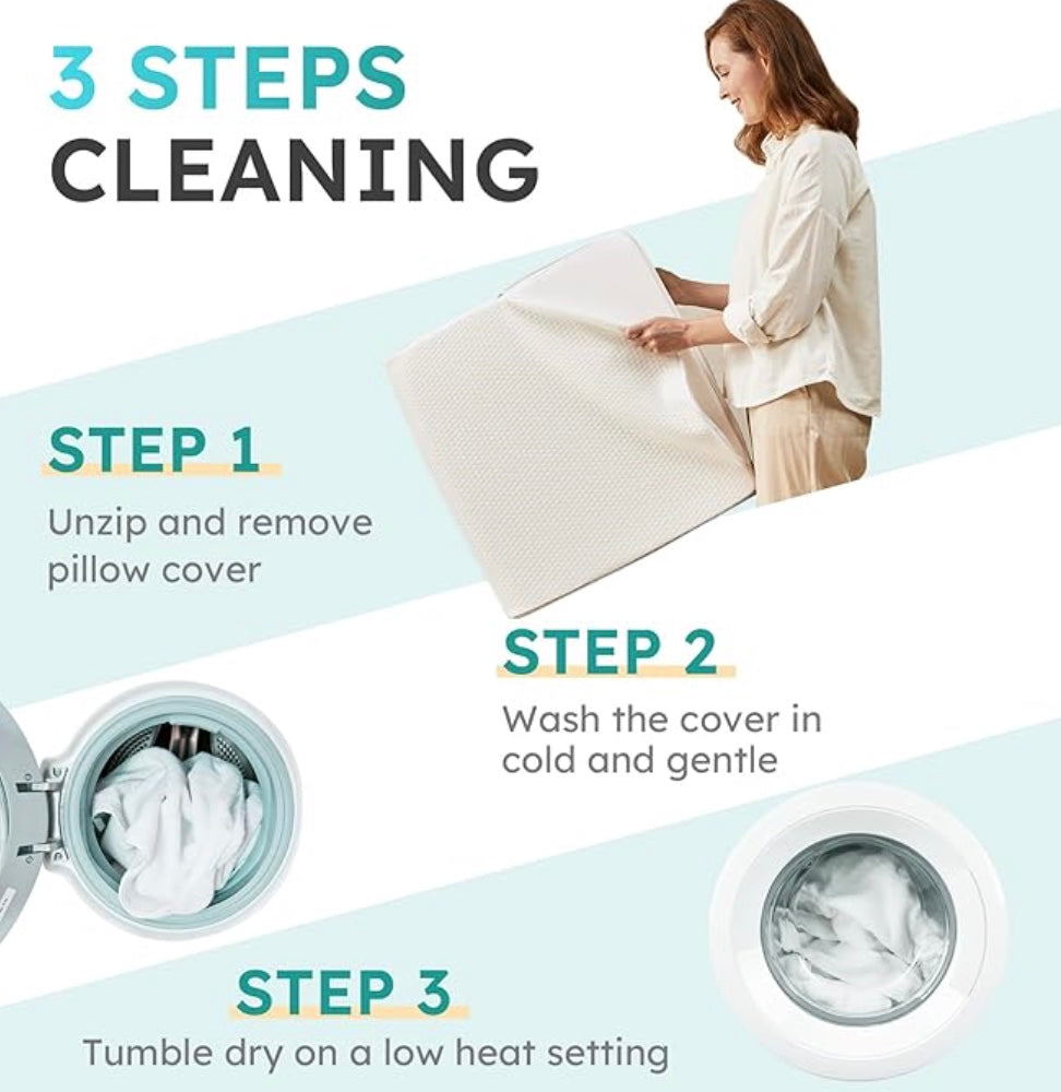 The Hiquo Wedge Pillow + Free Neck Pillow