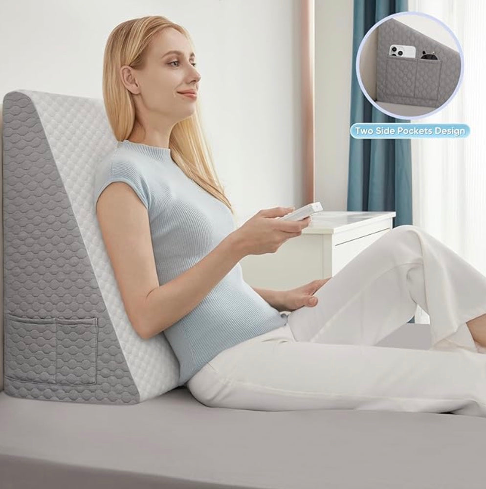 The Hiquo Wedge Pillow + Free Neck Pillow