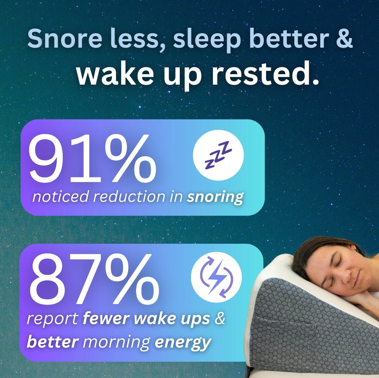 The Hiquo Wedge Pillow + Free Neck Pillow