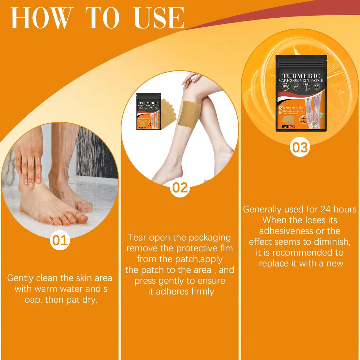 Instant Relief Varicose Vein Patches