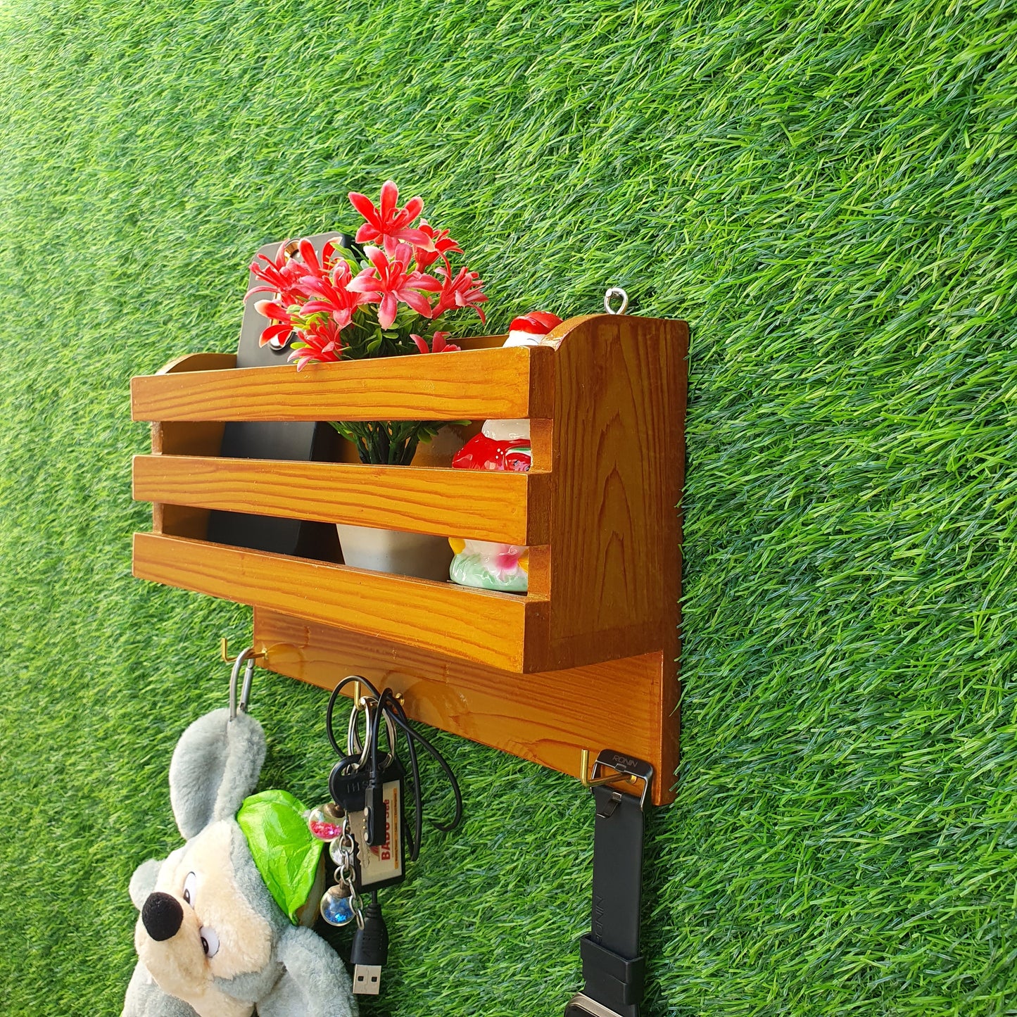 Wall Mount Wooden Mobile Holder ( D-5)